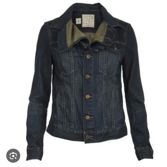 All Saints Dark Blue Jean Jacket - Picture 1 of 9